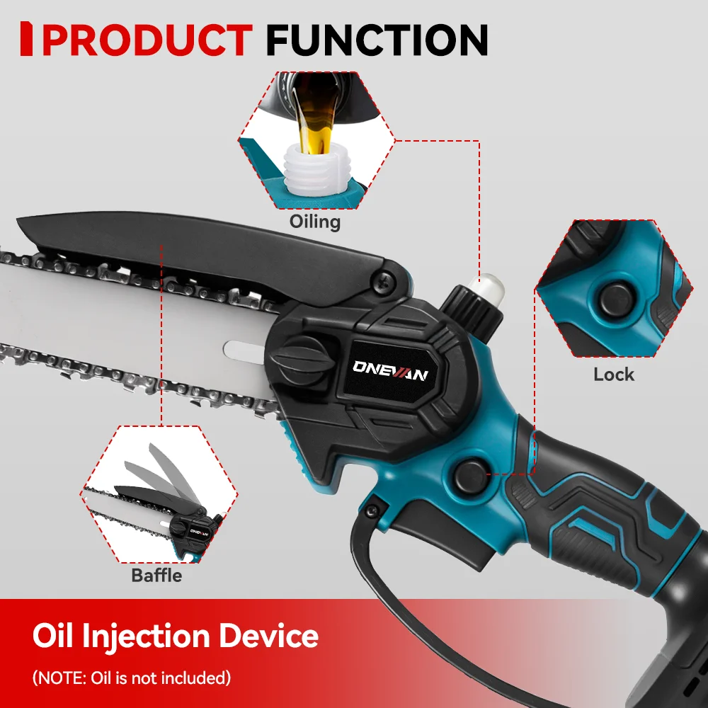 40000 دورة في الدقيقة تلسكوب القطب الكهربائي المنشار 6 بوصة قابل للتعديل مع الوصول تمديد البطارية المنشار حديقة أداة لبطارية 21 فولت 18 فولت #3