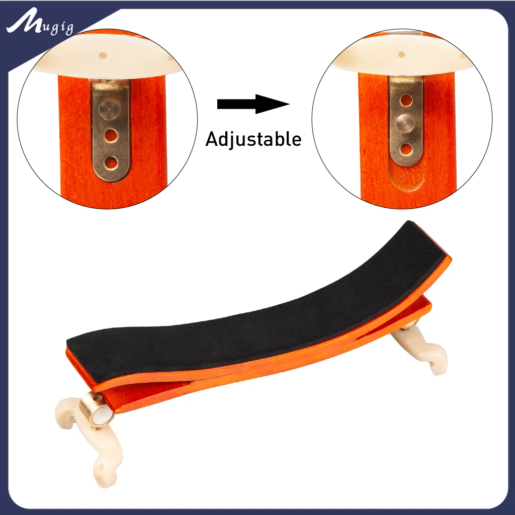 

Advanced German Style Adjustable Feet 3/4 4/4 & 1/2 1/4 Violin Shoulder Rest Maple Fiddle Shoulder Rest For Violinist Players