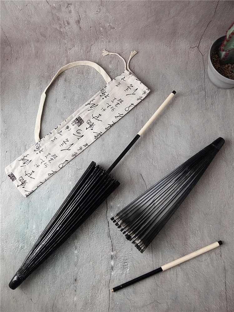 85cm Chinese Feng Shui Paper Umbrella Female Cosplay Photography Silk Japanese Style Lengthened Craft Umbrella Parasol Corporate