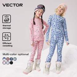 VECTOR Children's Ultra Soft Winter Quick Dry Base Layering Set Microfiber Fleece Thermal Underwear Long Johns Set Clothes