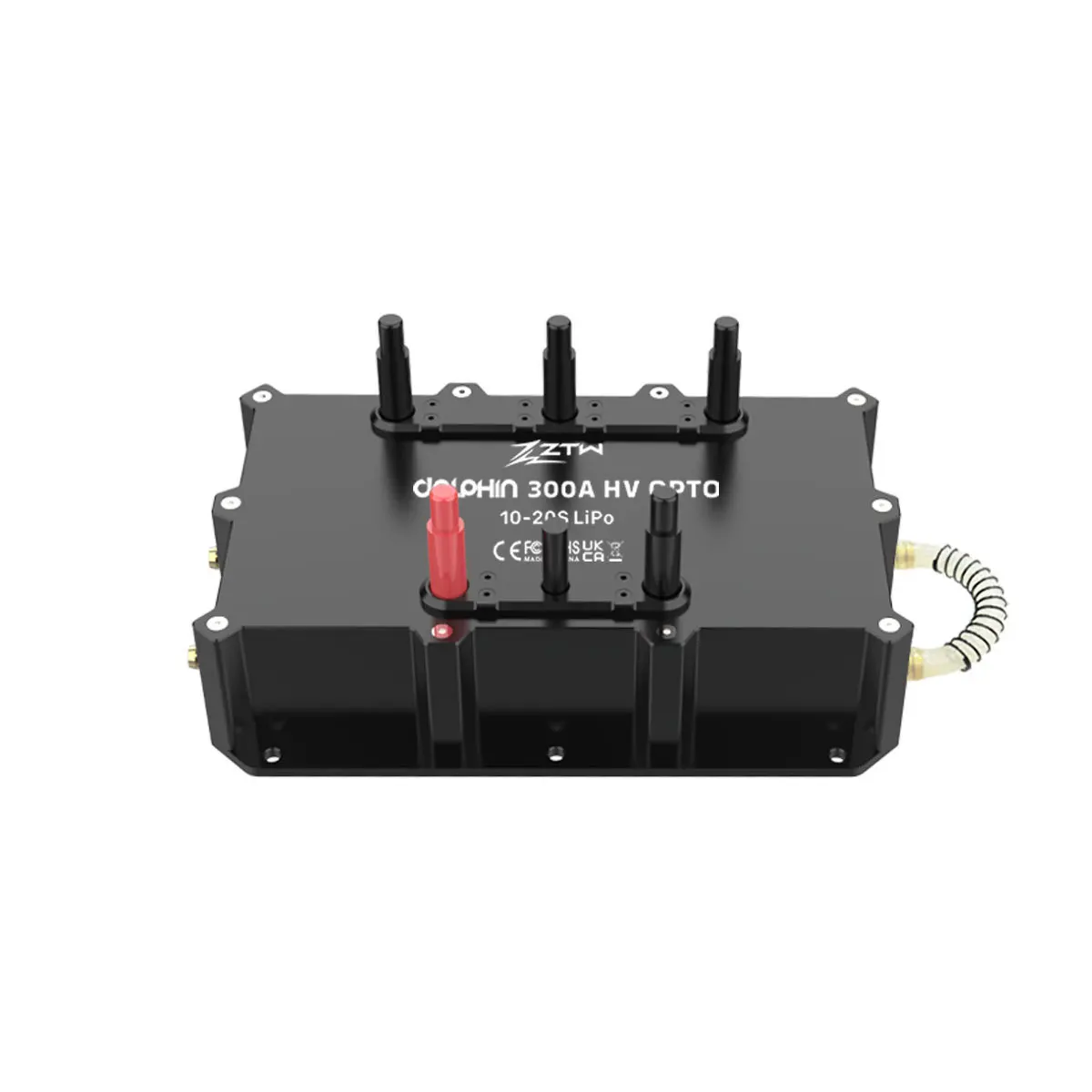 FATJAY ZTW Dolphin 300A High-Voltage 10-20s (42-84V) OPTO Waterproof IP67 Bidirectional Brushless ESC for Electric Surfboard