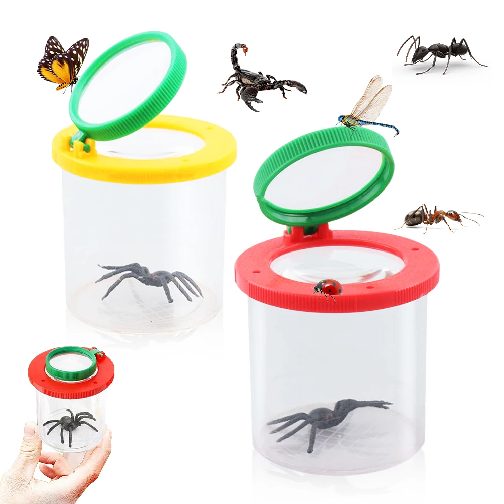 

Insect Bug Catcher Magnifying Insect Bug Box Viewing Insects Explore Contactless Quick Release Insects Catching Tool for Kids