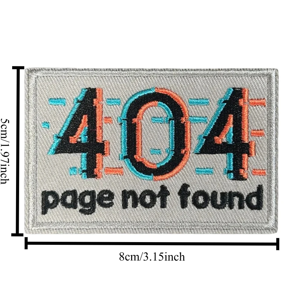 Parche táctico 404 no encontrado – Insignia moral con velcro - imagen 3