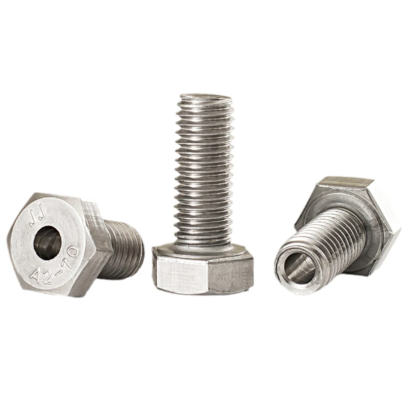 

304 Stainless Steel M4 M5 M6 M8 M10 M12 M14 M16 M20 Outer Hexagon Hollow Screw Hollow Bolt Mask Machine Through Hole Screw