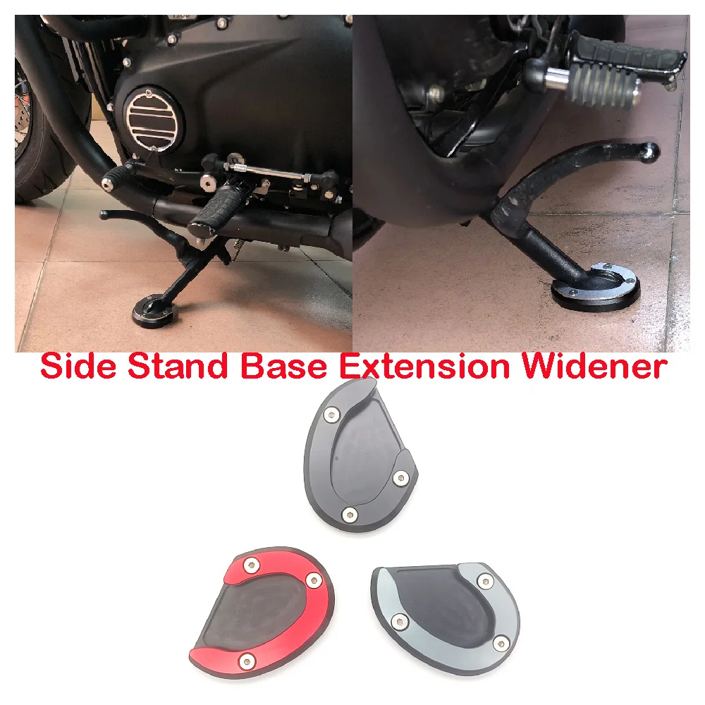 

Fits For Triumph Bobber Boneville Speedmaster 1200 ABS 2018-2024 Motorcycle Side Stand Enlarger Extender Base Extension Widener
