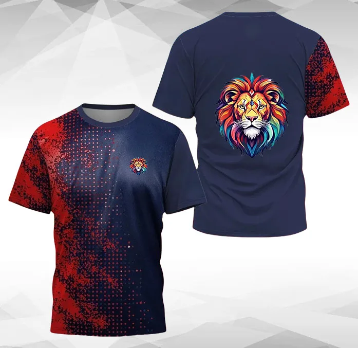 

Men's Outdoor Sport Off-road Motorcycle Top Fashion Tennis T-shirt Sports Training Top Lightweight Breathable Round Neck T-shirt