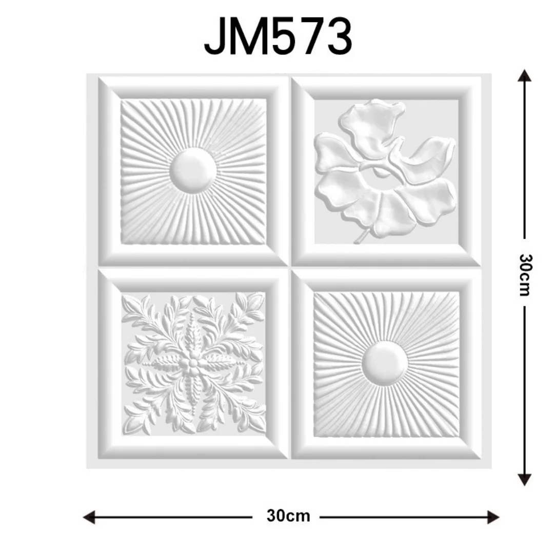 Peel and Stick 3D Wall Panels 30x30cm 10pcs Foam Texture for Wainscoting Living Room DIY Home Decor
