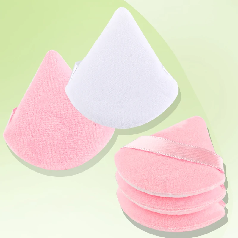 Reusable 1/2/3/6Pcs Triangle Powder Puff Mini Face Makeup Sponge for Face Cosmetics Soft Cotton Face Powder Puff  Makeup Tools