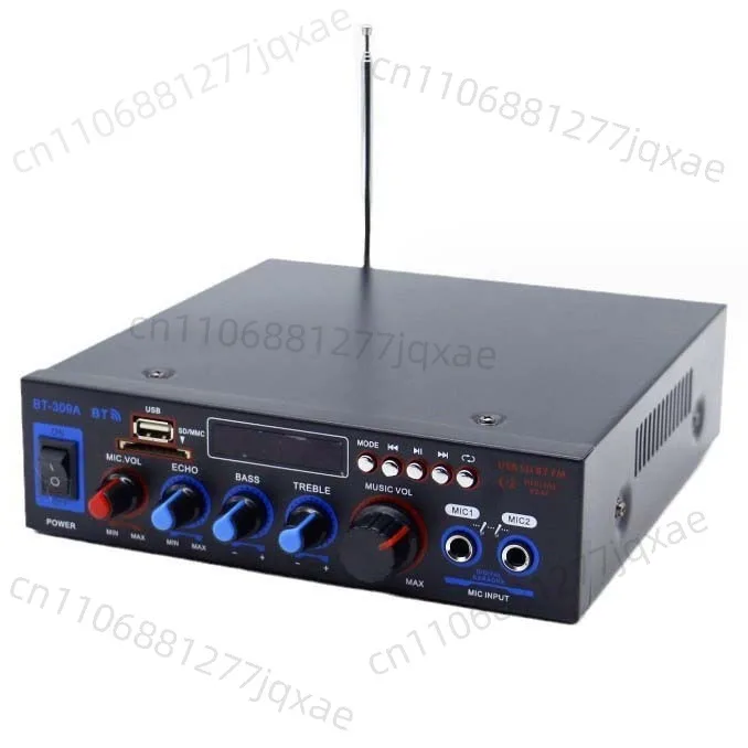 

BT-309A power amplifier speaker power amplifier, plug-in card U disk radio DC 12 volt 220V Bluetooth power amplifier