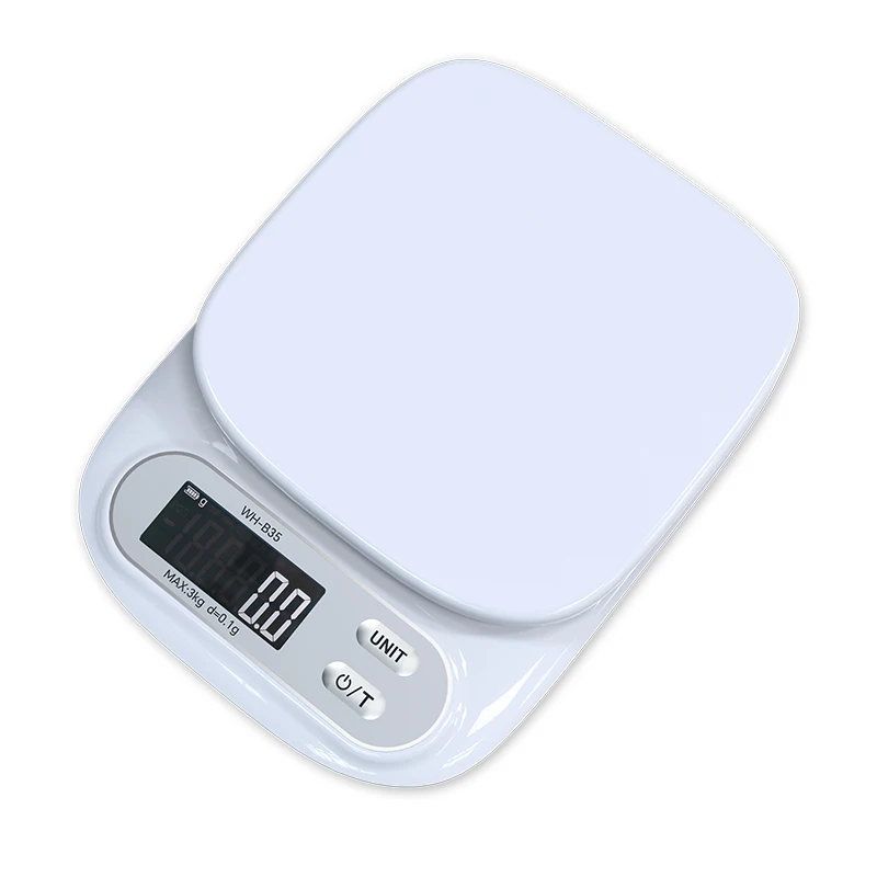 3kg 0.1g Accuracy Kitchen Surface waterproof Scale 7kg 1g USB Digital LCD Weighing Balance Mul-ti Unit Food Milk Postal Scales