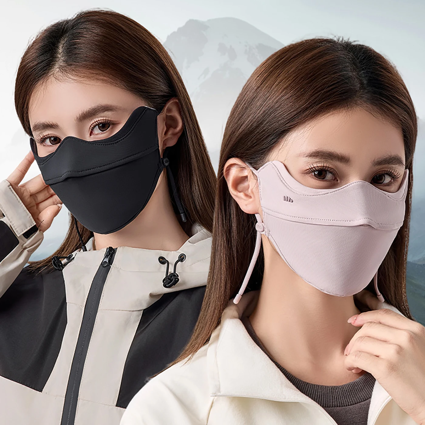 

Banana Leaf Winter Warmth Windproof UV Protection Face Mask Unisex Fleece Feel Cycling Anti Cold Sensitive Mask Ear Hanging S...