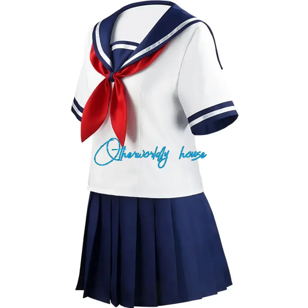 Anime Yandere Simulator Ayano Aishi Cosplay Costumes Girls School JK Uniform Women Dresses Full Sets Anime Clothes