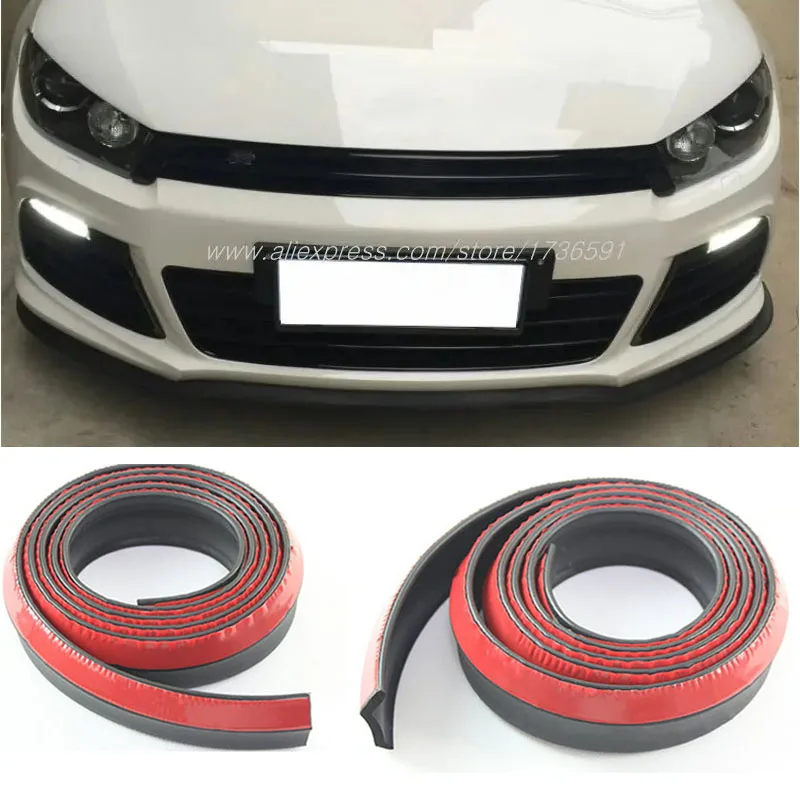 For Volkswagen Jetta Bora Lavida Passat Vento Lupo Polo Clasico GLi Bumper Lip Deflector Lips Front Spoiler Skirt Body Kit Strip