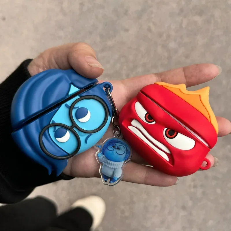 

Kawaii Disney Inside Out Earphone Case Cute AirPods Series Sadness Anger Suitable for 1 2 3pro Bluetooth Earphone Case