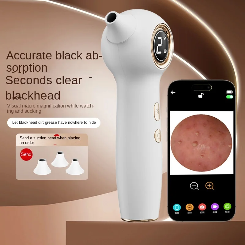 Visual Blackhead Meter Visualized Electric Blackhead Suction Meter Large Suction Pore Cleaner Acne Removal Magnifying Glass