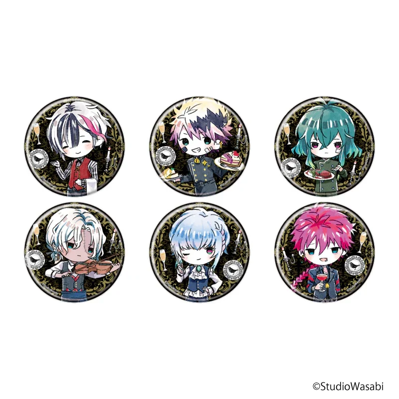 

Японские товары Демон Батлер и черный кот ужин Версия Q Пропорциональные значки Периферийные устройства