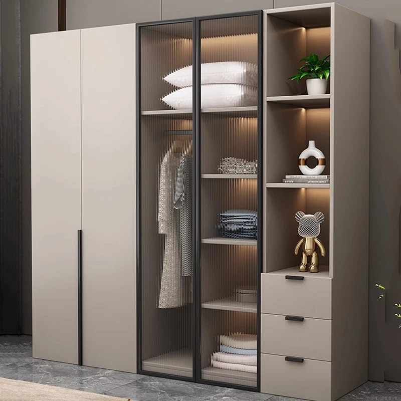 Organizer Storage Wardrobe Door Partitions Bedroom Clothes Closet Minimalist Nordic Space Saving Makeup Ropero Salon Furniture