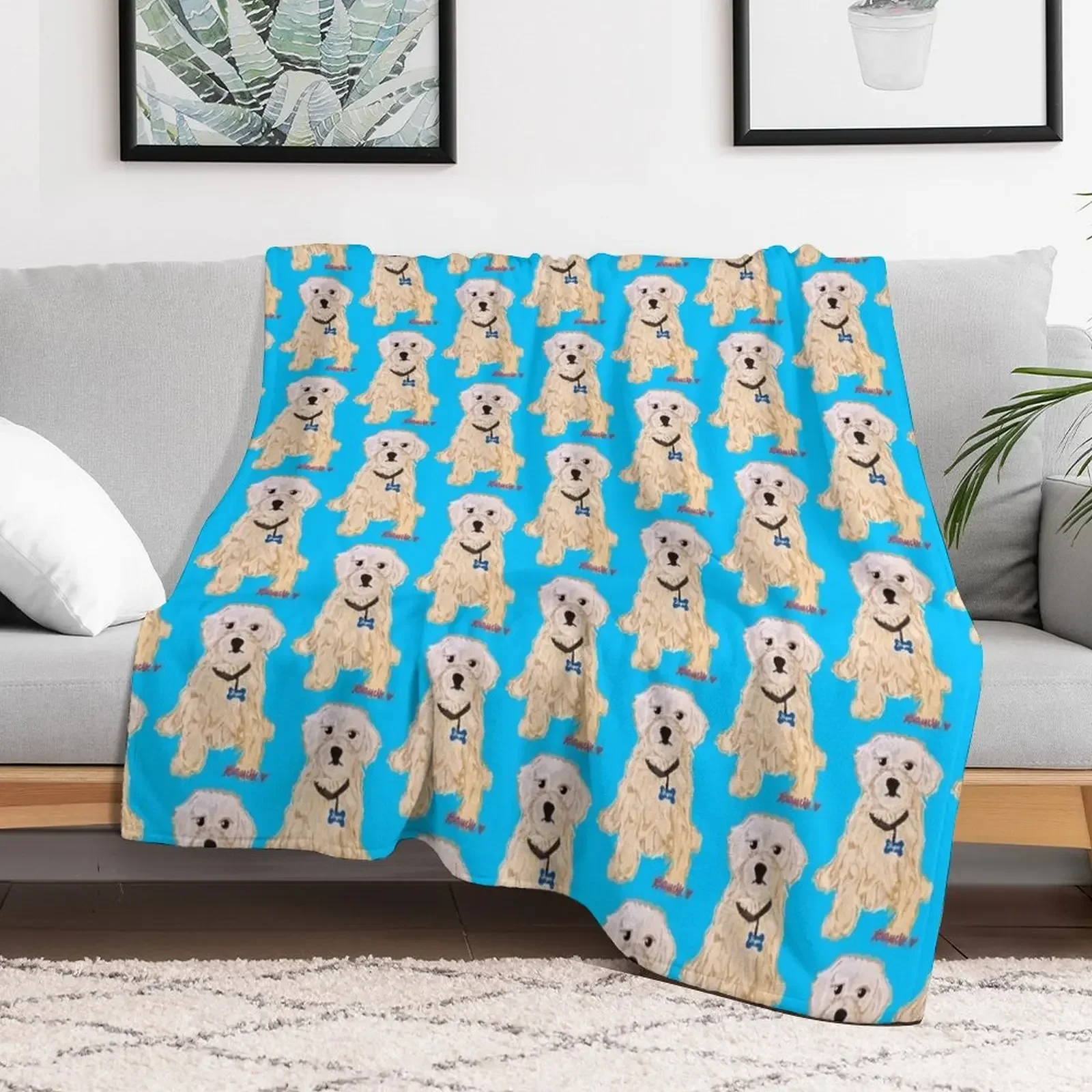 Royce The Dog Throw Blanket Bed covers Blankets For Sofas Blankets