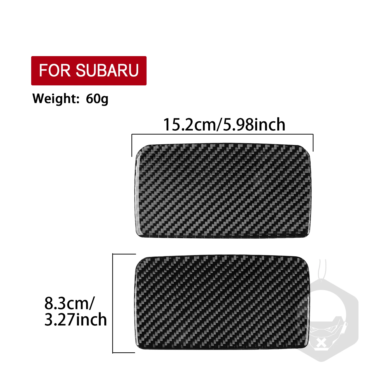 Real Soft Carbon Fiber For Subaru Forester 2019-2024 Car Sun-visor mirror Panel Trim Customizable Sticker Interior Accessories