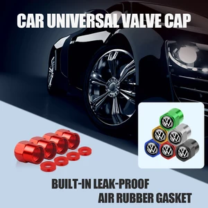 Car wheel tire valve lids with logo, stem case, auto styling, volkswagen, vw, r-lline, gti, upi, golf, passat, jetta, touran, caddy, 4pcs 9 Main Sales VW Passat Chapel - №1