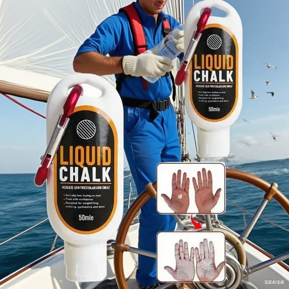 اللياقة البدنية السائل مسحوق المغنيسيوم تسلق الصخور المهنية الصف زيادة الاحتكاك قبضة المضادة للانزلاق مسحوق المغنيسيوم السائل 1 قطعة #5