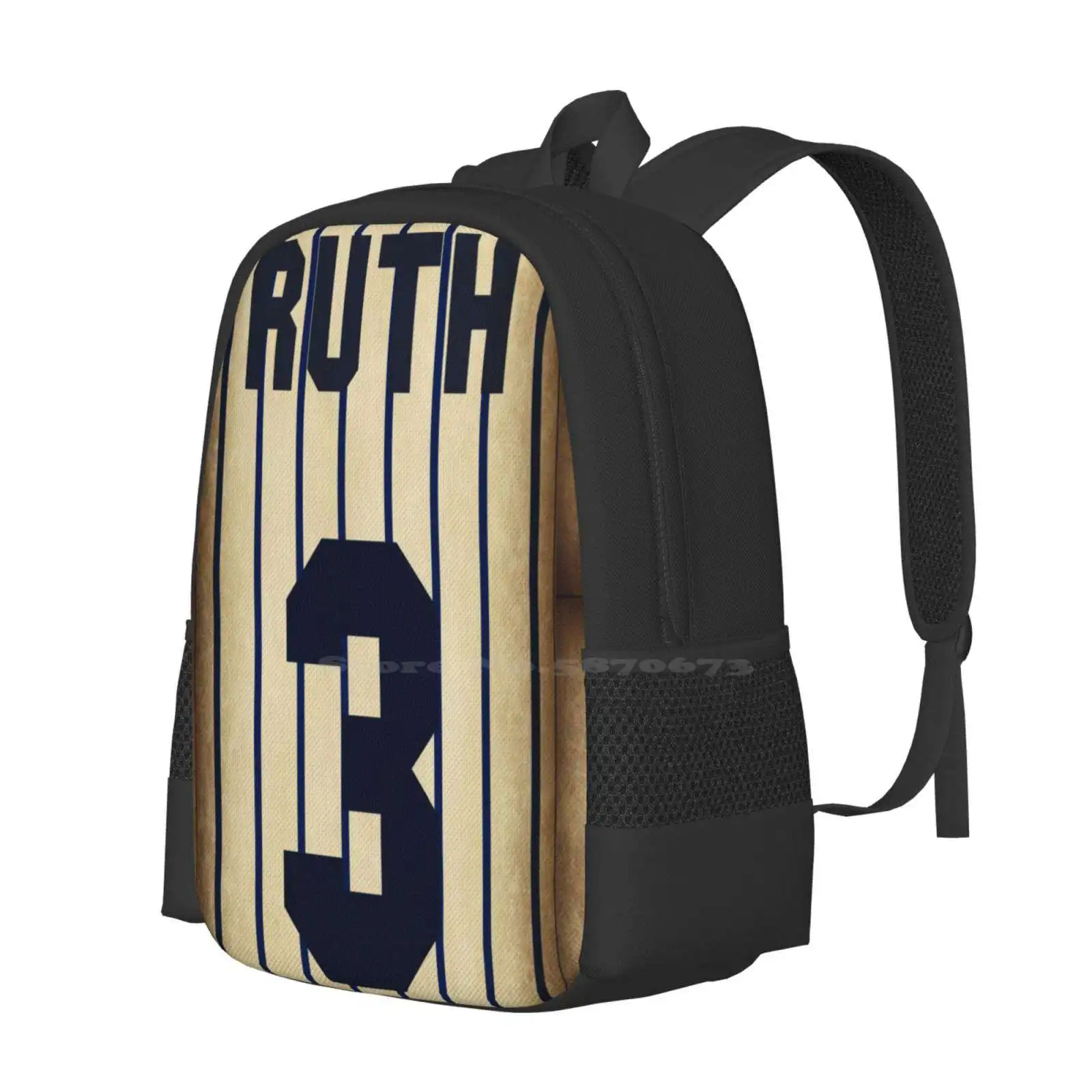 The Babe School Bags For Teenage Girls Laptop Travel Bags George Herman Ruth Babe Ruth Pinstripes Retro Vintage Sports Baseball