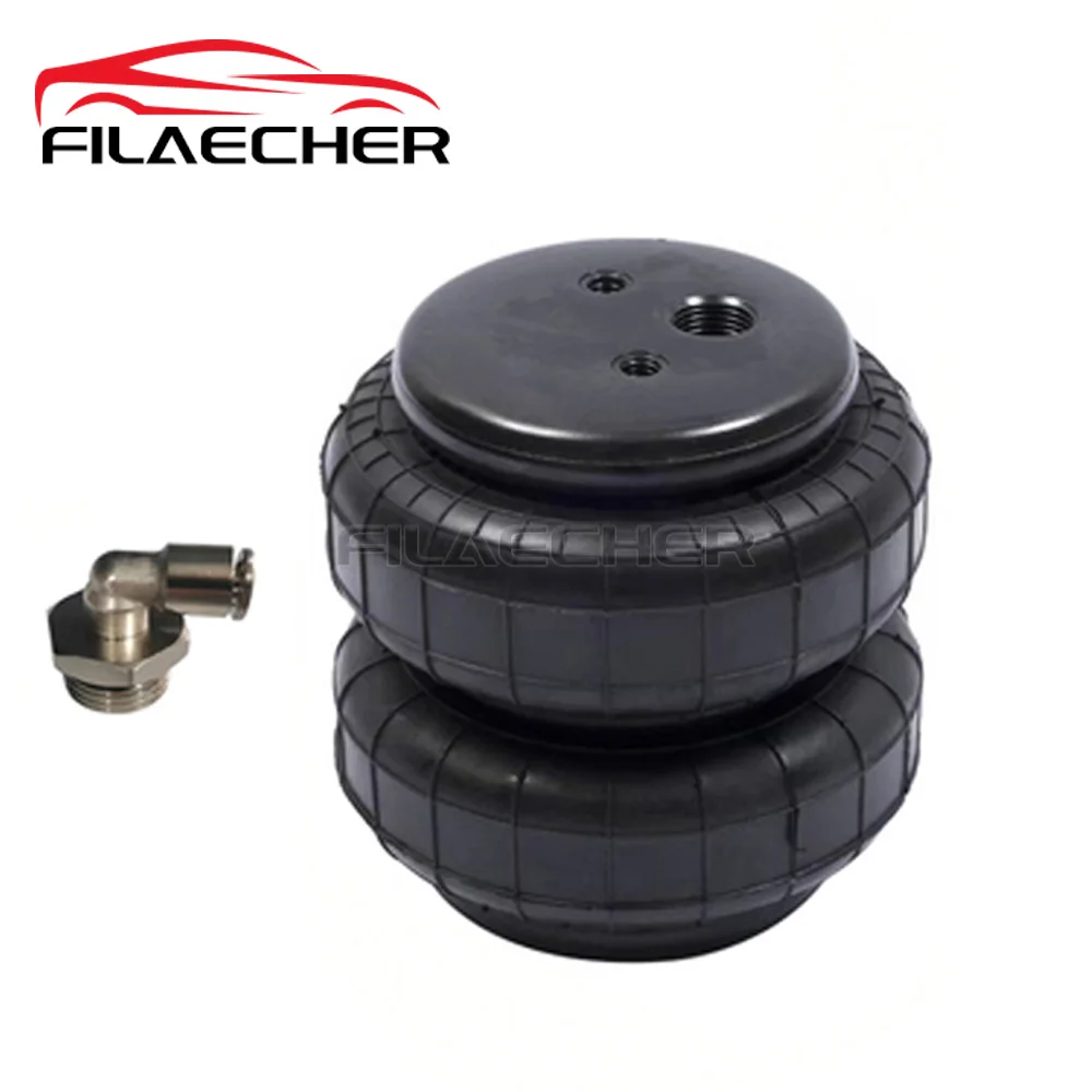 

For Dodge Ram 1500 2500 3500 2500 lb 1/2"npt Single Port Air Spring Bag Bellow Air Ride Strut Assembly with Air Valve Fitting