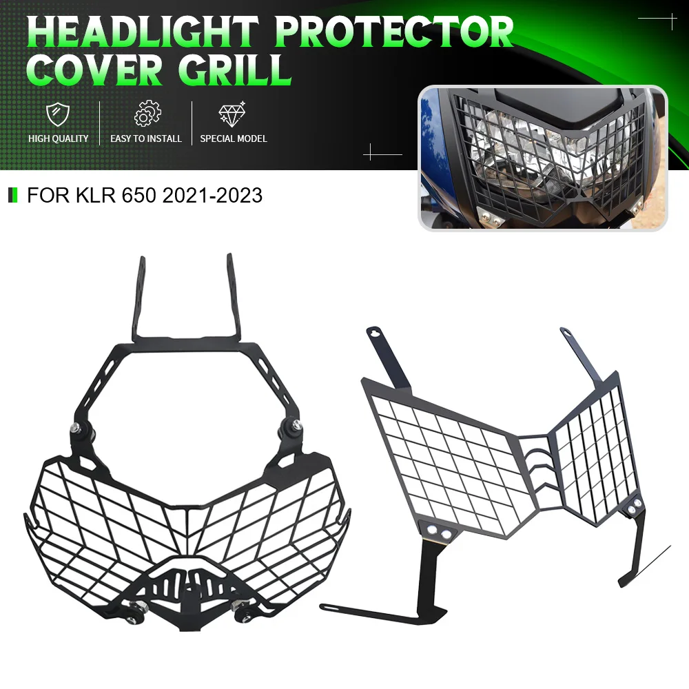 

For Kawasaki KLR 650 2021-2022-2023 KLR650 otorcycle Headlight Guard Protector Cover Protection Grill HeadLamp Grill Guard