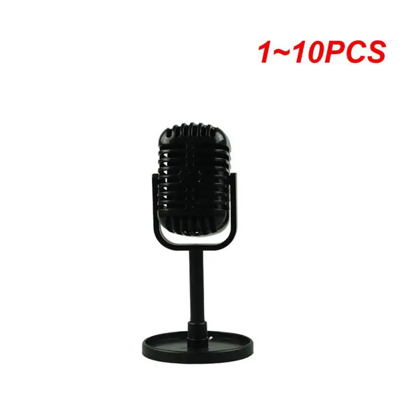 1~10PCS Simulation Props Retro Microphone Vintage Classic Style Dynamic Vocal Microphone Miniatures For Home Decoration Small