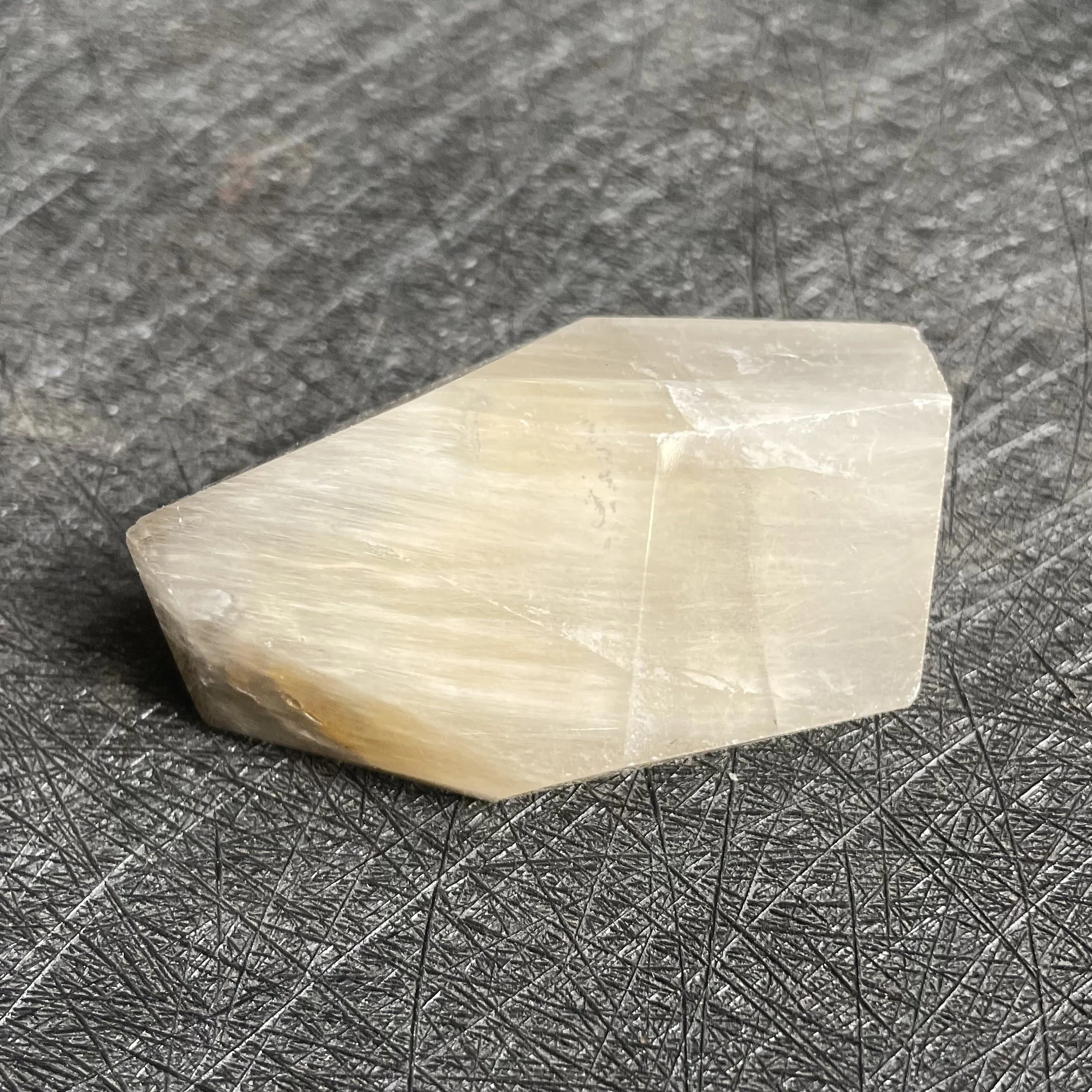 46g Natural Stone White Quartz Rutilated Polished Crystal Decoration Rock Gift Reiki Healing