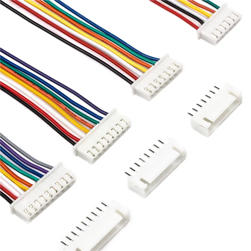 

10Sets JST XH2.54 Wire Cable Connector Male Female Plug Socket 24AWG Connector Kit 2/3/4/5/6/7/8/9/10 Pin Wiring Accessories