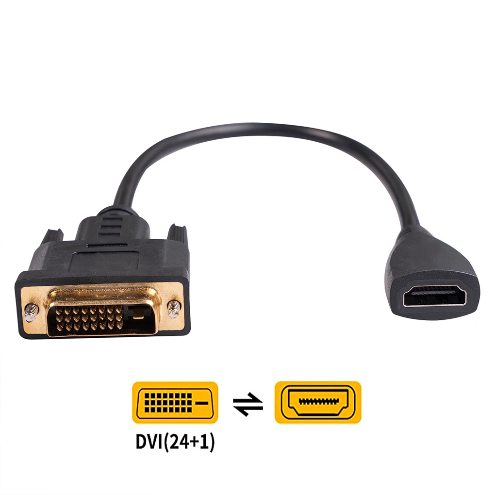 Computer Display Game Console Bi-directional Fast Speed DVI Adapter Cable for HDMI-compatible Converter Desktop PC