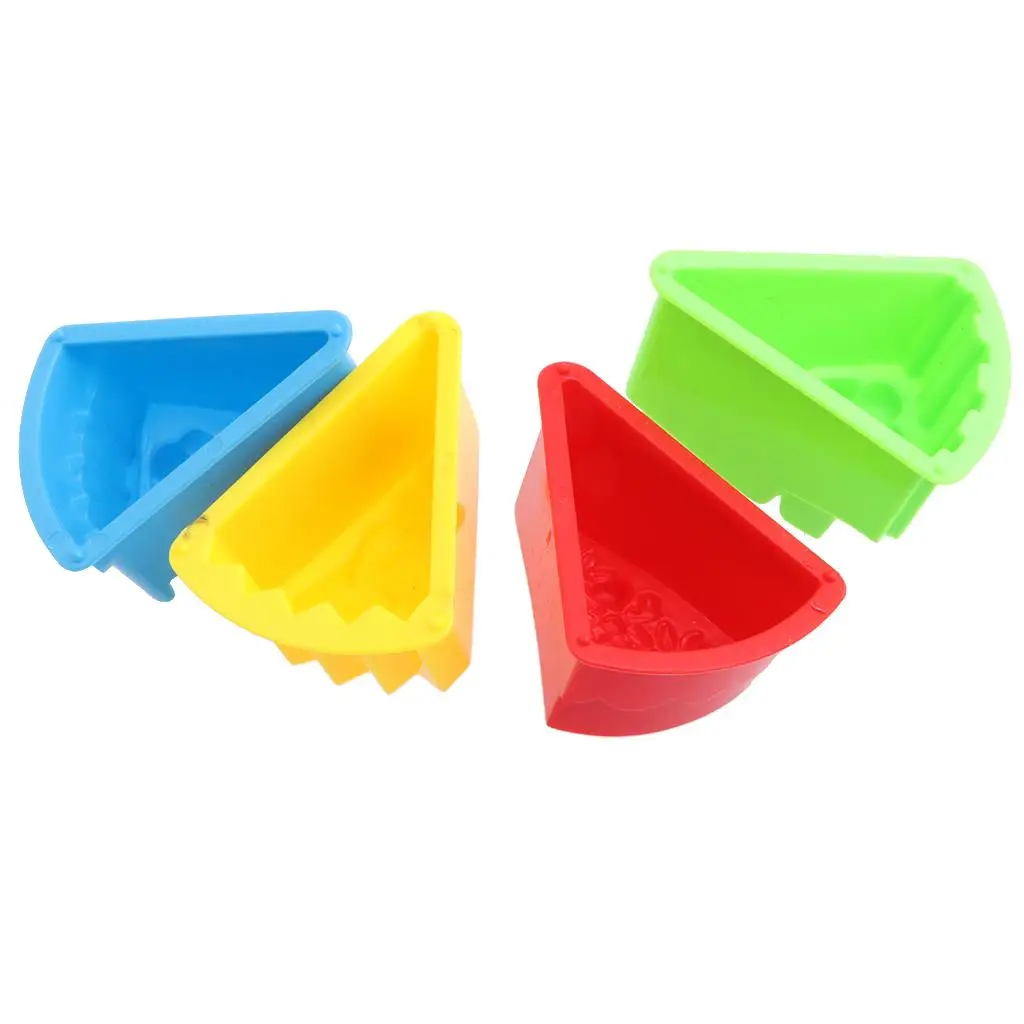 8 Piece Cake Toy Set Colorful Plastic Beach Toys for Children Kids