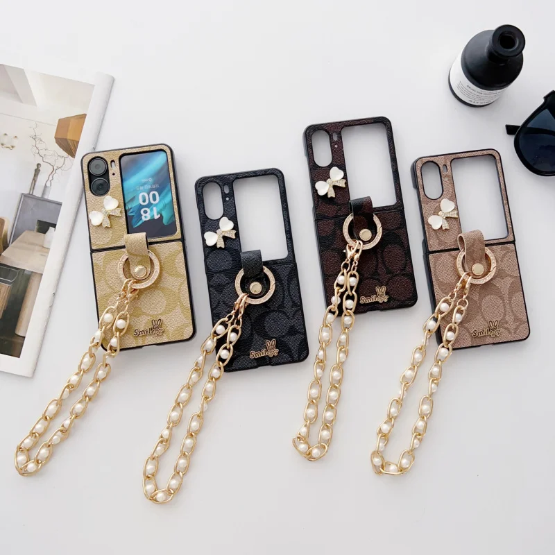 

Bow ring buckle suitable for Samsung/OPPO/Huawei/vivoFoldable Screen for Mobile PhonesZFLIP7Folding Phone CaseZFLIP4/5/6
