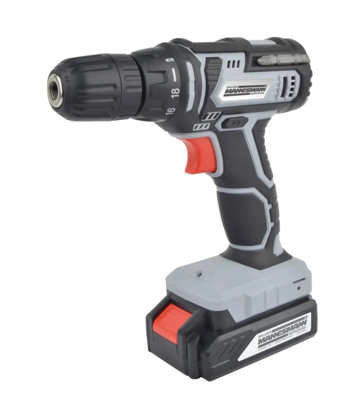 Brüder Mannesmann cordless drill 2x20 V 1,3 Ah screwdrivers