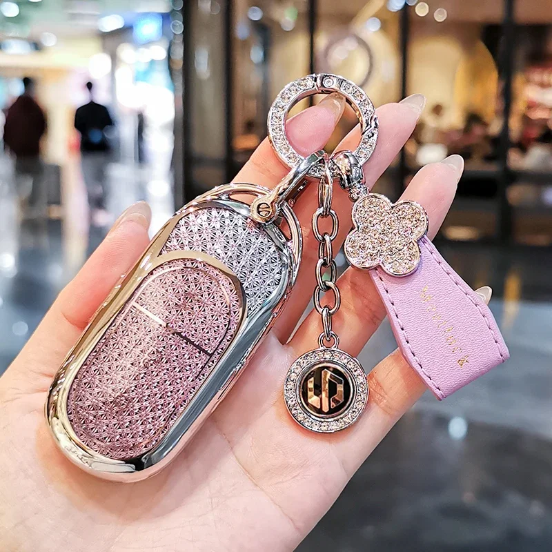 

Women's brick inlaid key case For LEAPMOTOR LP C01 T03 C11 S01 C10 Metal personalized high-end keychain
