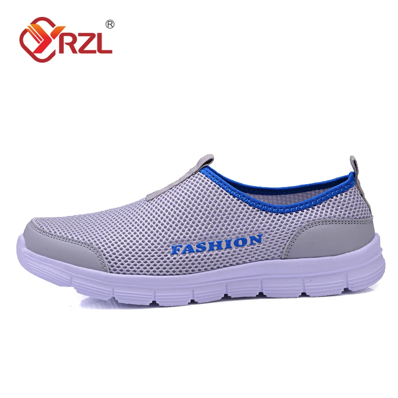 YRZL Lightweight Men Casual Shoes Breathable Slip on Women Men Sneakers Anti-slip Unisex Flats Outdoor Walking Shoes Size 36-47