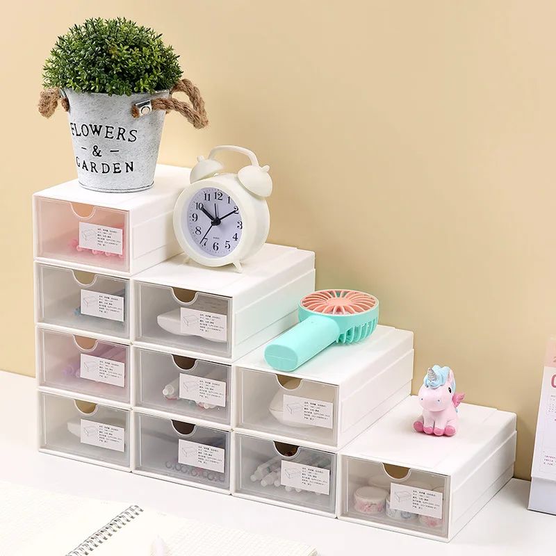 Desktop drawer storage box desk stationery desk storage rack student dormitory table small storage cabinet