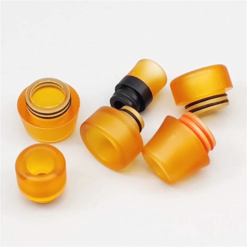 

5PCS 510 810 Drip Tip Stainless Steel POM PEI Multi-Shape Straw Joint