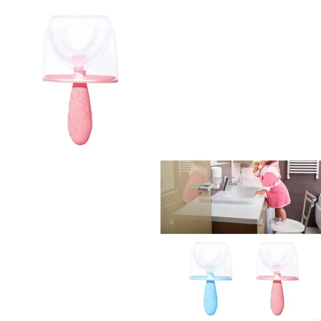 

Kids Training Toothbrushes Safe Silicone Flexible Brush Teeth Health for Child