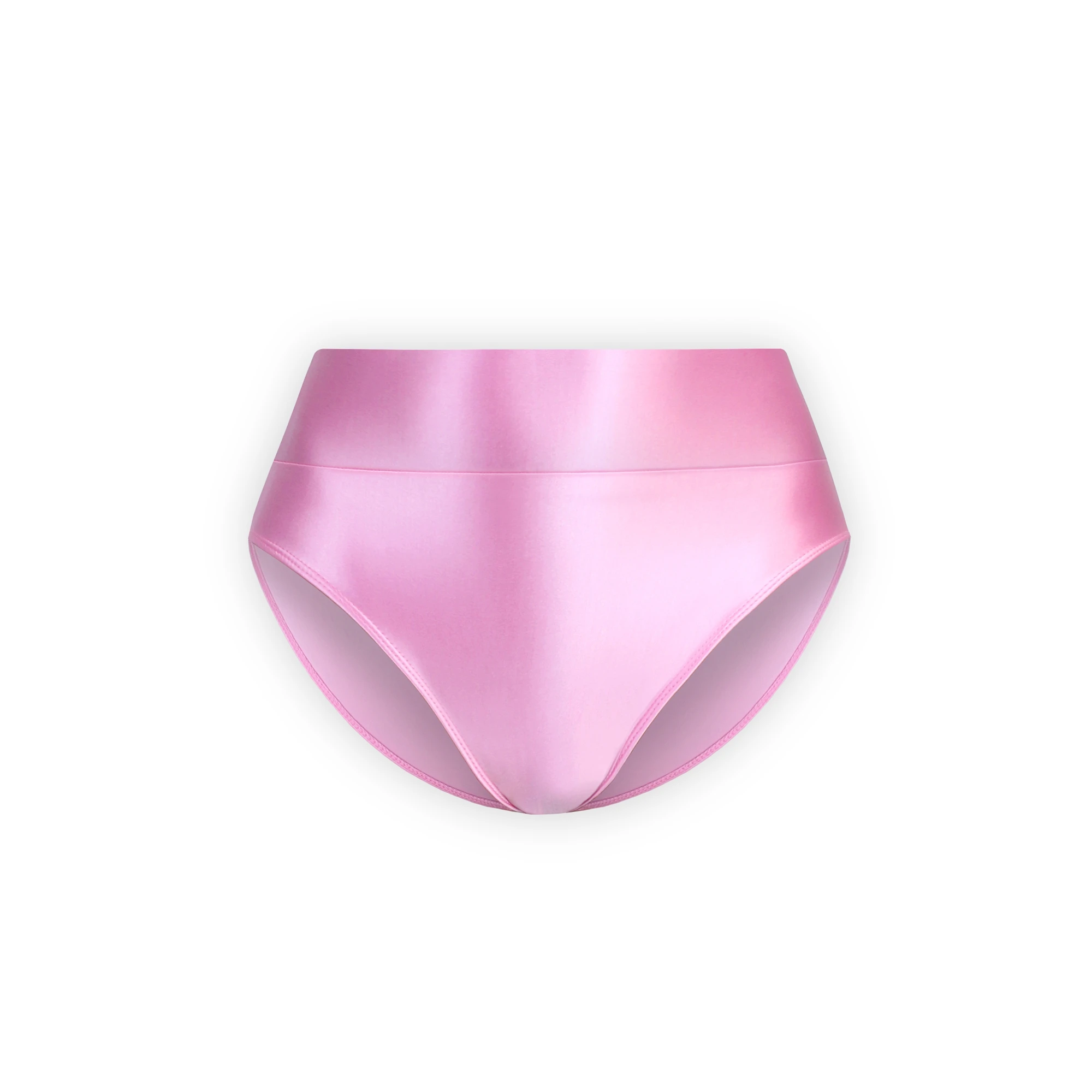 XClocKNYoung Satin Glossy Underwear Smooth Thongs High Waist Tights Oil Silky Sports Swim Shorts Shaped Gymnastic Underwear image 6