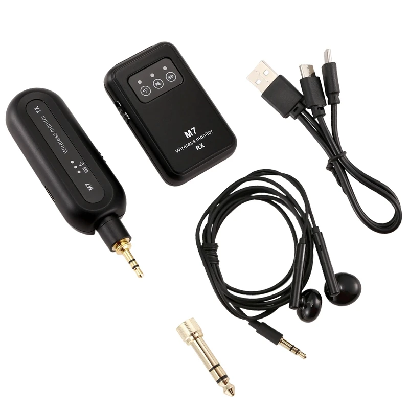 Wireless In-Ear Monitor System 2.4Ghz Wireless IEM System With Transmitter Receiver Automatic For Studio Live