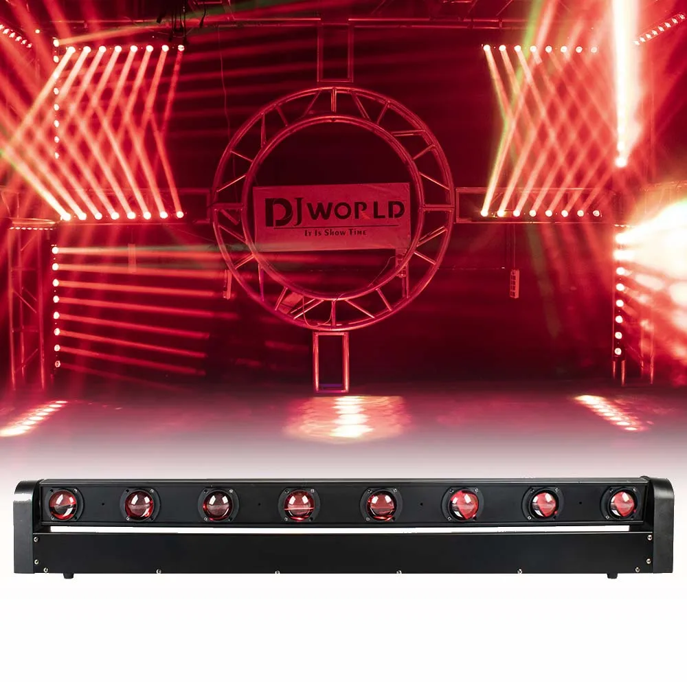

1 шт. светодиодный бар 8x12 Вт RGBW 4в1 луч с подвижной головкой DMX512 сценический эффект свет клуб дискотека