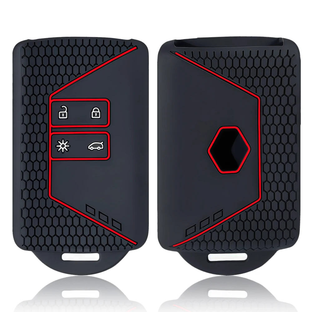 2025 Siliconen Afstandsbediening Autosleutel Case Cover Fob voor Renault Captur Koleos Kadjar Arkana Megane Dacia Duster Sandero Stepway
