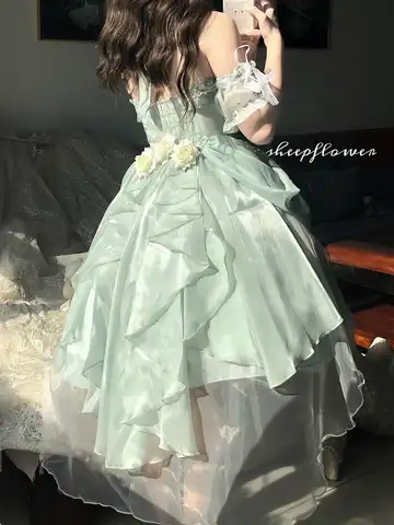 10 best sales grön lolitaklänning - №10