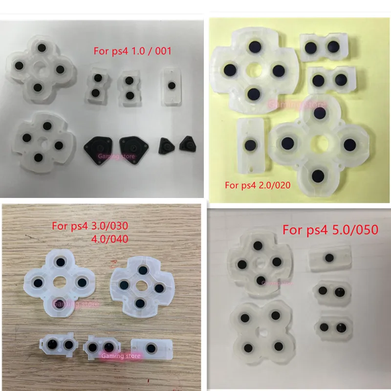 10 компл./лот jds 1,0 001 2,0 011 020 3,0 030 4,0 040 5,0 050 набор силиконовых резиновых проводящих элементов для PS4 беспроводной контроллер