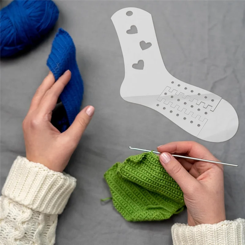 ABKR-Acrylic Adjustable Sock Model Woven Socks Template Stocking Display Mold For Knitting 2Piece