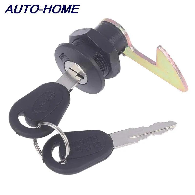 1Set Electric Car Scooter Tail Box Lock Trunk Lock Accessories Motorcycle Rear Locks 2 Keys+1 Lock