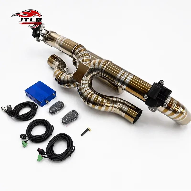 Performance Titanium Valved Exhaust for Porsche 911 992 Carrera 3.0L Twin Turbo Electronic Valve Muffler System