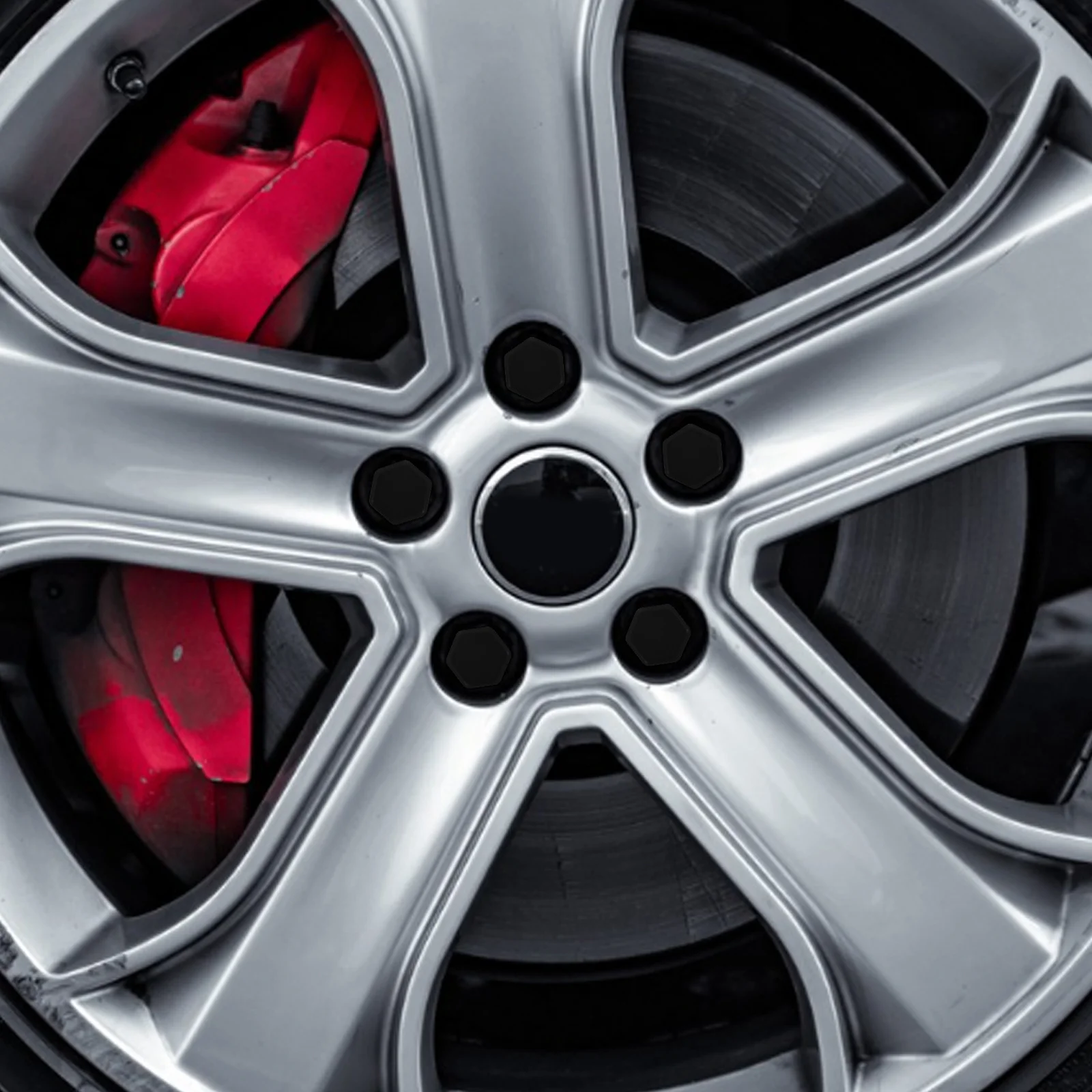 

20Pcs Vehicle Tire Bolt Caps Protective Car Wheel Nut Covers Easy Fit Hexagonal Design for Multiple Car Models